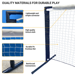 Ensemble de filet de pickleball pliable portable de haute qualité avec support et raquettes - Product Image 4
