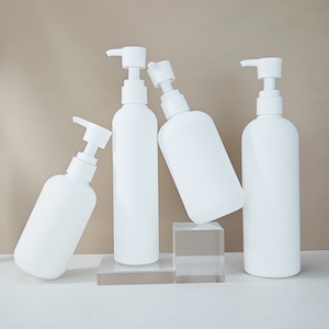 New <b>Empty</b> 200ml 300ml 400ml Matte White HDPE <b>Plastic</b> Shampoo Pump <b>Bottle</b> l 500ml Cosmetic Packaging - Product Image 6