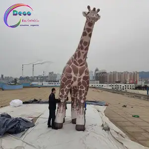 Karikatür hayvan reklam dekorasyon dev şişme zürafa