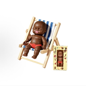 Muñeca de Moda Negra de 15-30cm, Sensación Viral para Aliviar el Estrés, Juguete de Broma DIY, Mini Juguete de Peluche Relleno de Arena Plástica - Product Image 2