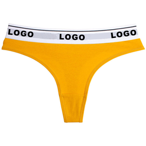 Low-Rise Cotton Tangas Unterwäsche für Frauen Modische neue sexy Bikini Höschen mit elastischen Bund Großhandel Custom Logo