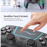 Manette sans fil OEM avec volant de jeu et moteur de vibration, bouton turbo, gyroscope six axes pour PC