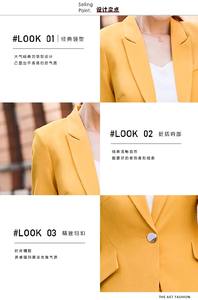 <span class=keywords><strong>Traje</strong></span> de pantalón de oficina Rosa verde para <span class=keywords><strong>mujer</strong></span>, conjunto de pantalones de nueve blazer con botones cruzados clásicos de negocios, trajes formales de dos piezas - Product Image 6