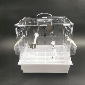 Fabrika doğrudan satış beyaz mavi yeşil şeffaf lüks panoramik plastik akrilik kuş kafesi ekran için - Product Image 1