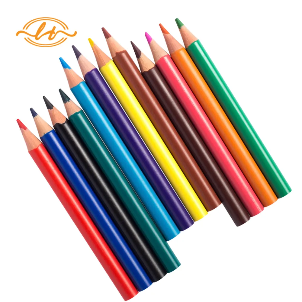 Hotsell non-toxic mini colored 3.5inch small pencils with promotional price