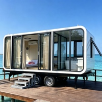 Prêt à être expédié : Studio Apple Cabin de 20 pieds, approuvé SAA, prêt pour l'énergie solaire, maison préfabriquée modulaire compacte pour bureau de jardin en Australie