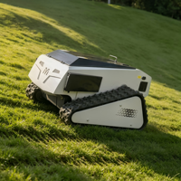 Tondeuse robotisée industrielle télécommandée 550 mm, 4 temps, à batterie, pour terrains en pente et vignobles