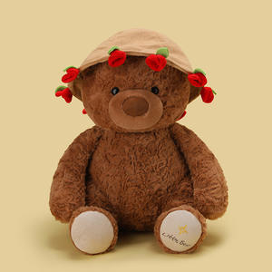 2 en 1 ramo de flores rosas regalo del Día de San Valentín oso de peluche muñeca lindos animales de peluche oso Rosa juguetes de peluche suaves con rosas - Product Image 4