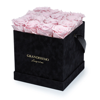 Boîte à fleurs éternelles de luxe personnalisée, boîte à roses, cadeau pour la Saint-Valentin, anniversaire, mariage, cadeau romantique