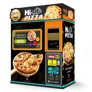 self service automatic pizza vending machine outdoor napolitan rectangular flour pizza vending machine