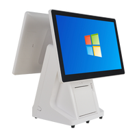 Usine 15.6 pouces Windows caisse enregistreuse Full Hd Pos tout en un système avec écran secondaire de 11.6 pouces système Pos pour petites entreprises