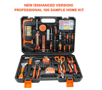 GOLDMOON 121PCS Kit de douilles de réparation automobile Sets d'outils à main Set de clés à douille combinées avec boîte à outils en plastique