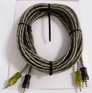 Câble audio RCA pour amplificateur de voiture, paire torsadée, gaine en PVC transparent, tête moulée par injection mono. - Product Image 4
