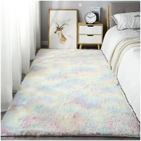 Tapis et carpettes modernes de luxe, doux et moelleux, antidérapants, en fausse fourrure à poils longs, confortables, en peluche fine, fabriqués à la machine