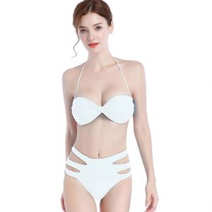 2020 a granel al por mayor de encargo de hombro de cintura alta de baño ropa de <span class=keywords><strong>playa</strong></span> de las mujeres Sexy Bikini fabricante - Product Image 2
