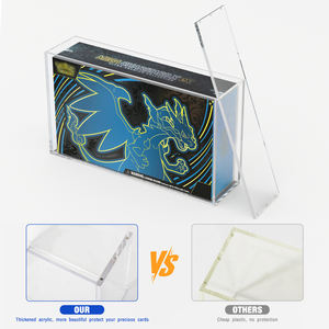 Şeffaf akrilik Pokemon Mega Phantom Phantom Strong X EX Ultra-Premium koleksiyon kutusu güçlü mıknatıs kapaklı akrilik UPC vitrinin - Product Image 3