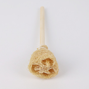 Brosse à tasses en éponge de loofah faite à la main, manche long, naturelle, biodégradable, pour théière et tasses - Product Image 1