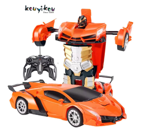 Kouyikou Venta caliente al por mayor deformación controlada Control remoto RC coche Radio Control transformación niños juguete - Product Image 6
