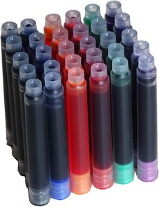 Cartouches d'encre rechargeables standard internationales 12 couleurs, diamètre 2,6 mm, pour stylo-plume - Product Image 1