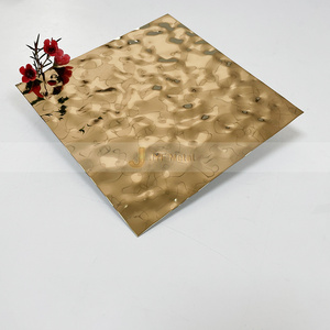 Panel Decorativo de Acero Inoxidable con Diseño de Ondas de Agua de Alta Gama EX817 para Soluciones Arquitectónicas de Interiores - Product Image 1