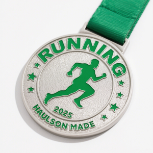 Médaille de sport personnalisée de haute qualité en gros, nouvelle récompense, impression UV, plaquée argent, médaille de course en métal pour souvenir - Product Image 3