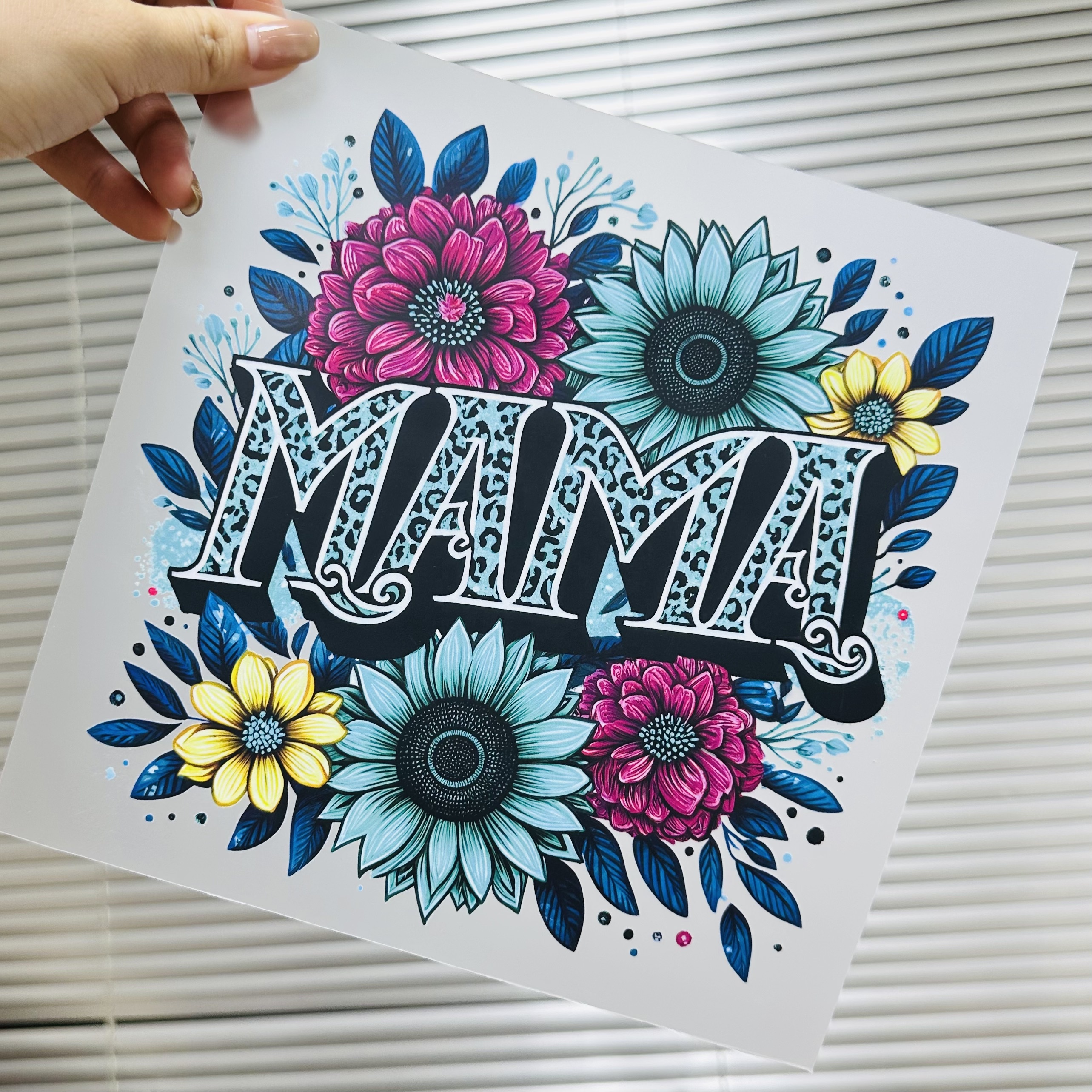 High Quality Heat Transfer Printing Washable PET Plastisol Mother's Day T-Shirt Transfers for Ready Go Press 2025MAMA
