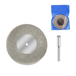 Disques de découpe diamantés pour outils rotatifs, lames de scie circulaires pour mini-perceuse Dremel, mandrin de coupe pour bois, pierre, plastique, verre, carrelage - Product Image 1
