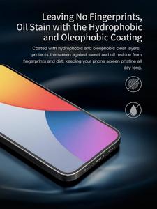 <span class=keywords><strong>Protector</strong></span> de Pantalla de Vidrio Templado Antibacterial para <span class=keywords><strong>iPhone</strong></span> <span class=keywords><strong>12</strong></span>, Cobertura Total Premium 9H 2.5D para <span class=keywords><strong>iPhone</strong></span> <span class=keywords><strong>12</strong></span> Pro Max - Product Image 3