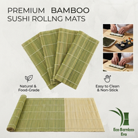 Tapis à sushi en gros, écologique, en bambou naturel, pour la restauration et les fournitures de fête
