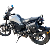 Sacs latéraux de moto en cuir noir de qualité supérieure pour Honda CBF190TR avec serrure externe, sacoche étanche