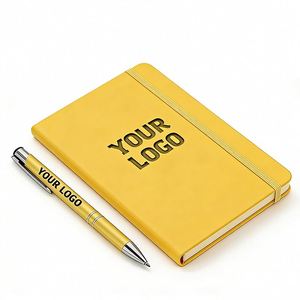 Manufacturer Wholesale <b>Custom</b> Pu Leather <b>Diary</b> A5 A6 Business Office Promo Gift Planners Journals Notebook With Logo - Product Image 1