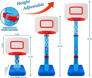 <span class=keywords><strong>Canestro</strong></span> da <span class=keywords><strong>Basket</strong></span> Portatile Regolabile in Altezza per Esterni e Interni, Regalo di Natale e Compleanno per Bambini - Product Image 2