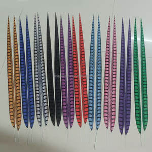 100cm Teint Lady Amherst Faisan Queue <span class=keywords><strong>Plume</strong></span> pour Carnaval Costume Samba Danse Performance Festival Déco - Product Image 1