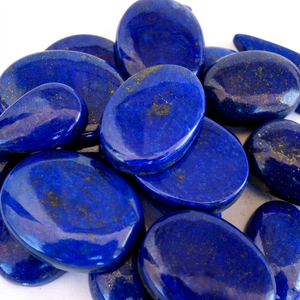 Natural <b>Lapis</b> <b>Lazuli</b> Cabochon Handmade Smooth Semi-Precious Healing Gemstone All Shapes and Sizes Loose Gemstone Mix - Product Image 1