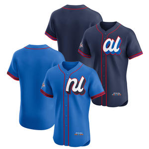 2025 All-Star Edition Elite Trikot Unisex Baseball-Shirts Maßgeschneiderte Kleidung Bestickte Uniformen Logos Blau Übergröße - Product Image 1