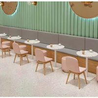 Nouveau design moderne, table à manger, chaises, banquette, ensemble pour restaurant, café, thé au lait, salon, hôtel, chambre à coucher