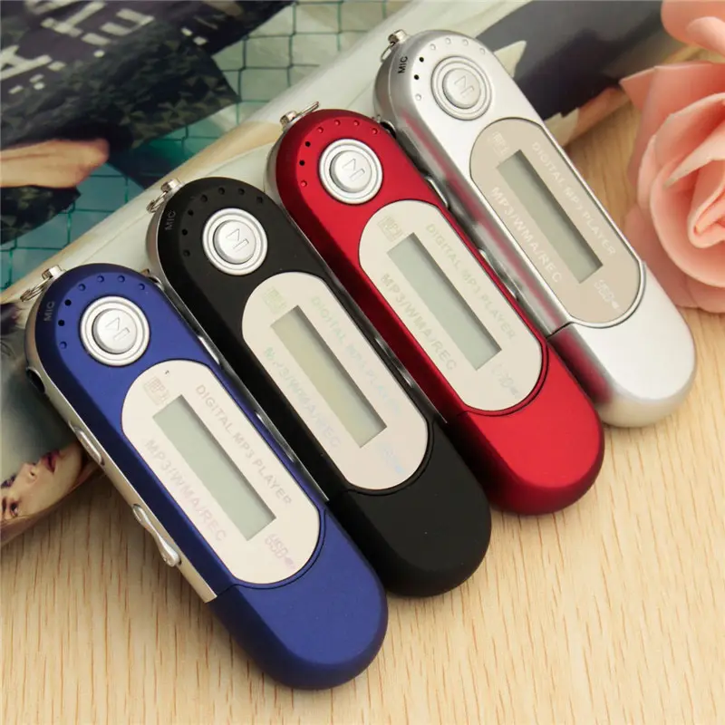 Portable Mini USB Flash MP3 Music Player Digital LCD Screen Support 32GB TF SD Card Slot FM Radio With Microphone MP3 Player