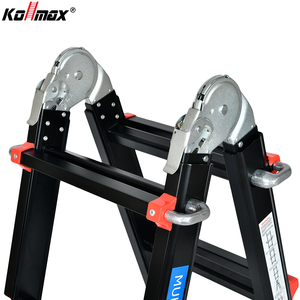 Escalera Telescópica <span class=keywords><strong>de</strong></span> Aluminio Plegable Multiusos Tipo A <span class=keywords><strong>de</strong></span> 4x6 Peldaños para Uso Industrial, Taller, Construcción y Hogar, EN131 - Product Image 4