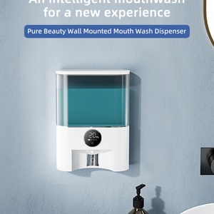 Dispensador automático de enjuague bucal recargable de 1800 mAh y 500 ml para niños y adultos, montado en la pared, para baño, con vaso. - Product Image 3