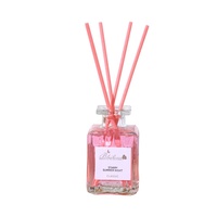 Diffuseur de parfum d'ambiance 50ML sans flamme avec bâtonnets décoratifs en fleurs séchées, désodorisant à bâtonnets parfumés aux fleurs
