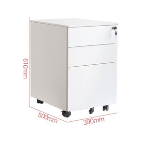 China Hot Sale metal Mobile Office Metal Pedestal 3 Drawer Metal Steel Rolling File Cabinet