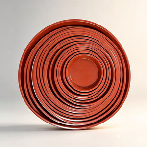 Round Plastic Pot <b>Tray</b> With Drainage Hole For Indoor Outdoor Use PP Material <b>Large</b> Size Flowerpot Base - Product Image 2
