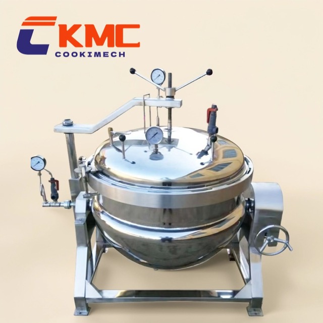 300L Vacuum Cookware Mixer Industrial Automatic Vacuum Sugar Boiling High-pressure Bottom Stirring Pot