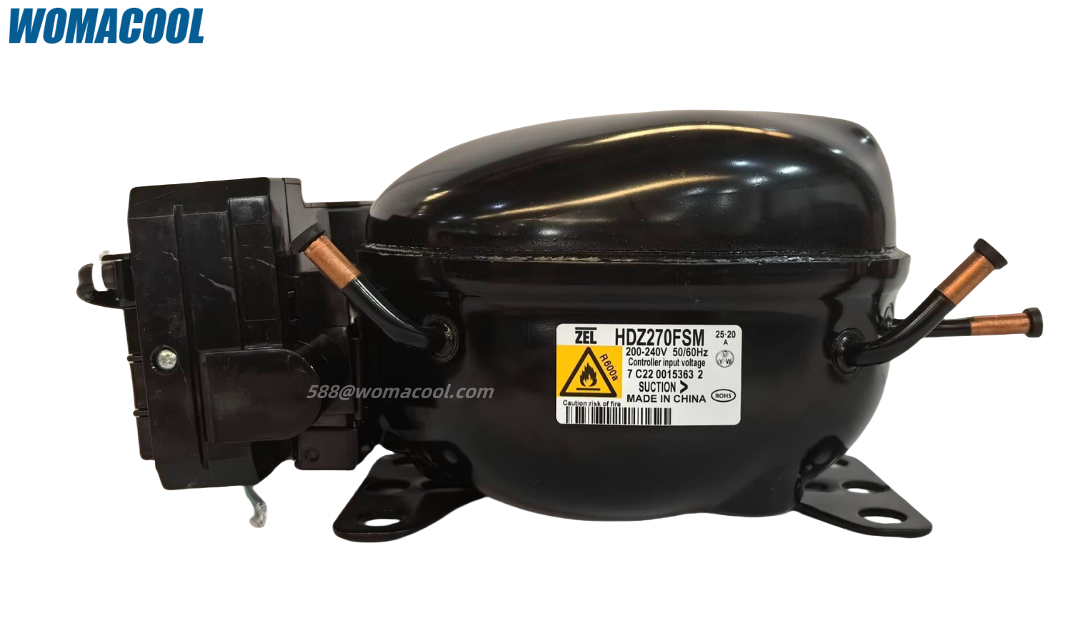 ZEL Zanussi Inverter Compressor R600a 220V/50Hz for Freezer Ice