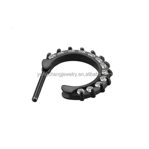 Nhẫn Mũi Thời Trang Zircon Giá Rẻ Bán Buôn Trang Sức Xỏ Lỗ Kim Cương Nhỏ Bằng Thép Không Gỉ Chất Lượng Tốt Nhẫn Mũi Để Bán - Product Image 2