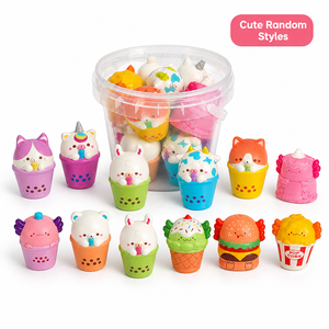 Juguetes Sensoriales de Espuma PU de Animales de Dibujos Animados Boba Squishy de Venta al por Mayor, de Subida Lenta, Recompensas para el Aula para Niños - Product Image 3