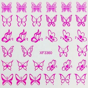 Autocollants 3D Métalliques Brillants Étanche DIY pour Ongles, Motifs Cœur Français et Japonais, Adhésifs Mignons pour <span class=keywords><strong>Manucure</strong></span> Estivale - Product Image 2