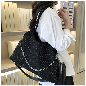 Bolso de hombro con diamantes de gran capacidad de alta calidad, nuevo bolso de cadena para primavera y verano con monedero, bolso de moda - Product Image 5
