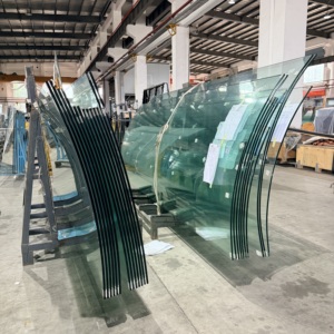 Vidrio templado curvado a medida de fábrica con pulido de bordes, antiexplosión, a prueba de partículas, para fachadas de edificios - Product Image 3