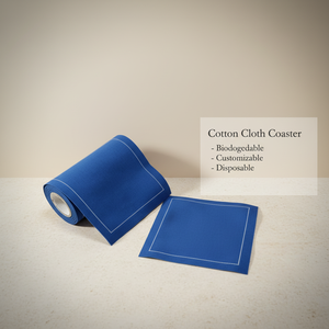 Posavasos de Tela Desechables Fáciles de Limpiar, con Diseño Elegante, para Decoración de Mesa, Mantelillos, Servilletas de Algodón para Fiestas - Product Image 1